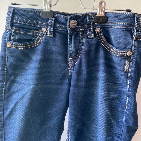 Silver Suki Joga Jeans W28/L31 - Picture 4 of 9